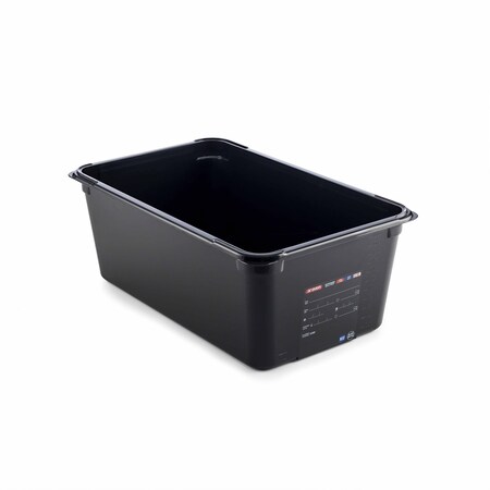 Araven FOOD PAN BPA-FREE GN1/1, 27.5qt BLACK 20 7/8" X 12 3/4" X 8" 47835